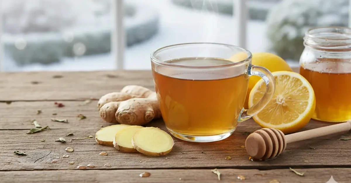 Eine Tasse Tee mit Honig und Ingwer kann zur Stärkung des Immunsystems beitragen.